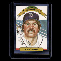 Kirk Gibson #1 1986 Donruss Diamond Kings Detroit Tigers Baseball Card MLB NM