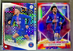 Quentin Ndjantou Rookie 2-Card Lot 2025/26 Chrome X-Fractor, Wonderkids