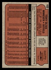 1972 Topps Baseball #400 Tony Oliva NM/MT *e1