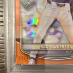Topps 2025 Bowman Draft Kade Anderson Chrome College Var BDC-3 Orange /25 PSA 9
