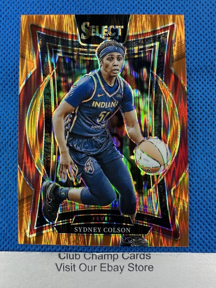 2025 #48 Sydney Colson Panini Select WNBA Concourse Orange Flash Prizm Fever