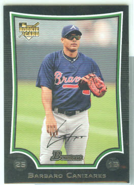 Barbaro Canizares Atlanta Braves 2009 Bowman Draft R/C