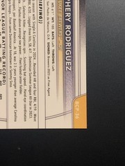 2025 Bowman Sapphire Yophery Rodriguez 1st Prospect Black /10 #BCP-36 Red Sox