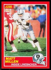 Matt Millen, 1989 Score, #173, Los Angeles Raiders