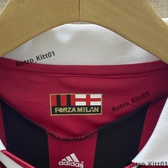 David Beckham 32 AC Milan 2009/10 UEFA Champions League Long sleeve Jersey M