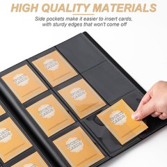 Toploader Binder, Holds 288 Toploaders, 9 Pocket Top Loader Binders