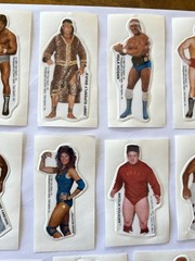 1985 Titan Sports WWF Puffy Stickers Lot of 15 Hulk Hogan Iron Sheik Lou Albano