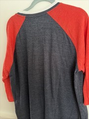 Fanatics Boston Red Sox MLB Raglan 3/4 Sleeve XL Red and Navy