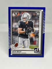 Jack Bech 2025 Donruss Rookies & Highlights Blue /25 Raiders #DRH-22
