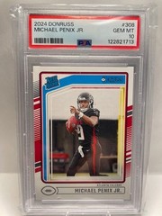 2024 Panini Donruss – Rated Rookie Michael Penix Jr. #308 (RC) PSA10