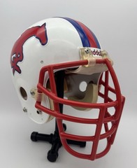 Vintage Used 1982 SMU Mustangs Style Riddell PAC44 Football Game Helmet 7 1/4
