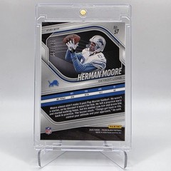 2025 Panini Prizm Black – Herman Moore #57 Blue Prizm /199