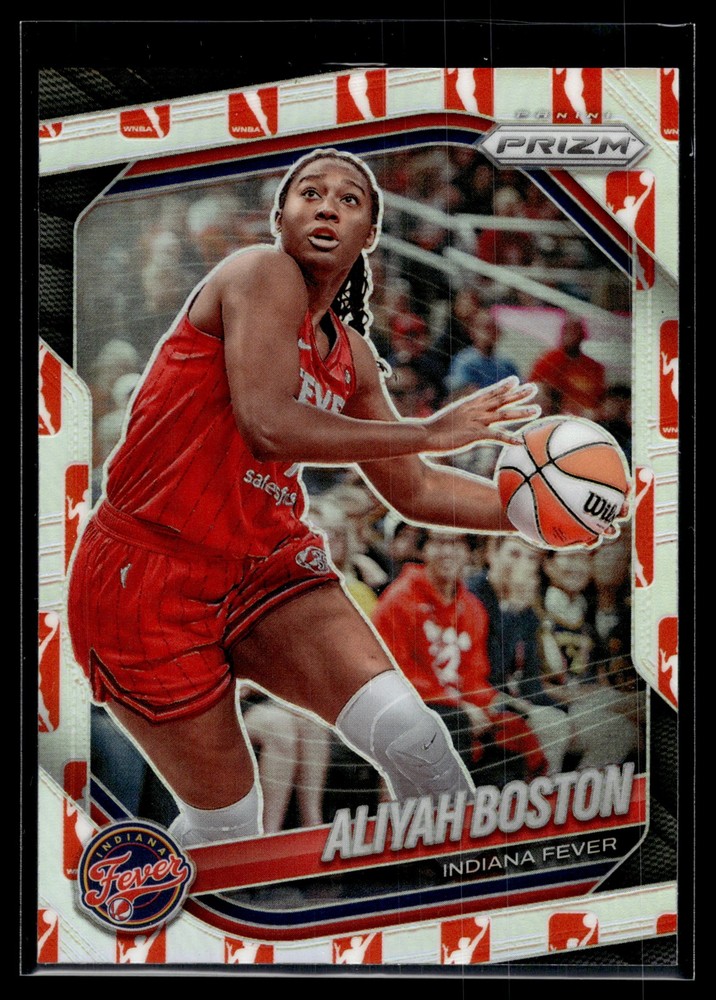 Aliyah Boston 2025 Panini Prizm WNBA Logo Silver Prizm Card #75
