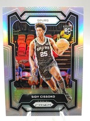 2023-24 Panini Prizm Prizms Silver #173 Sidy Cissoko Rookie San Antonio Spurs