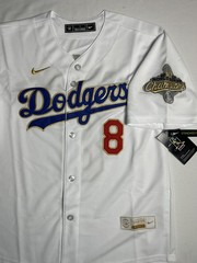 Los Angeles Dodgers Enrique &lsquo;Kike&rsquo; Hernandez #8 Woman&rsquo;s Gold Collection Jersey