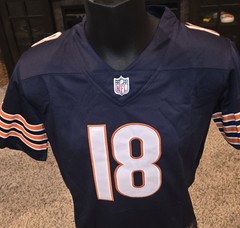 Chicago Football #18 Home Blue Stitched Youth LARGE Jersey Size Kids