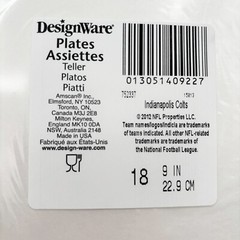 Indianapolis Colts Sunday Tailgate Party Pack Paper Plates and Plastic Cups