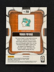 Yahia Fofana 2025-26 Prizm Soccer FIFA World Cup #255 Silver Prizm Ivory Coast