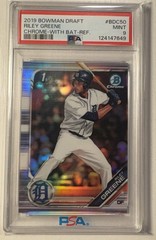2019 Bowman Draft – Chrome Riley Greene #BDC-50 Refractor Batting (RC)