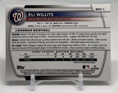 2025 Bowman Draft Eli Willits Image Variation Mojo Refractor #BDC-1