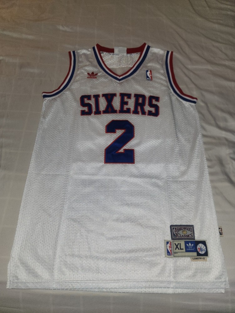 Adidas #2 Philedelphia 76ers Moses Malone Jersey Size XL New