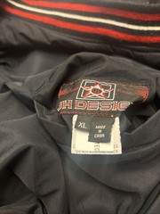 VTG Boston Red Sox Reversible Bomber Varsity Jacket JH Design Black Navy XL