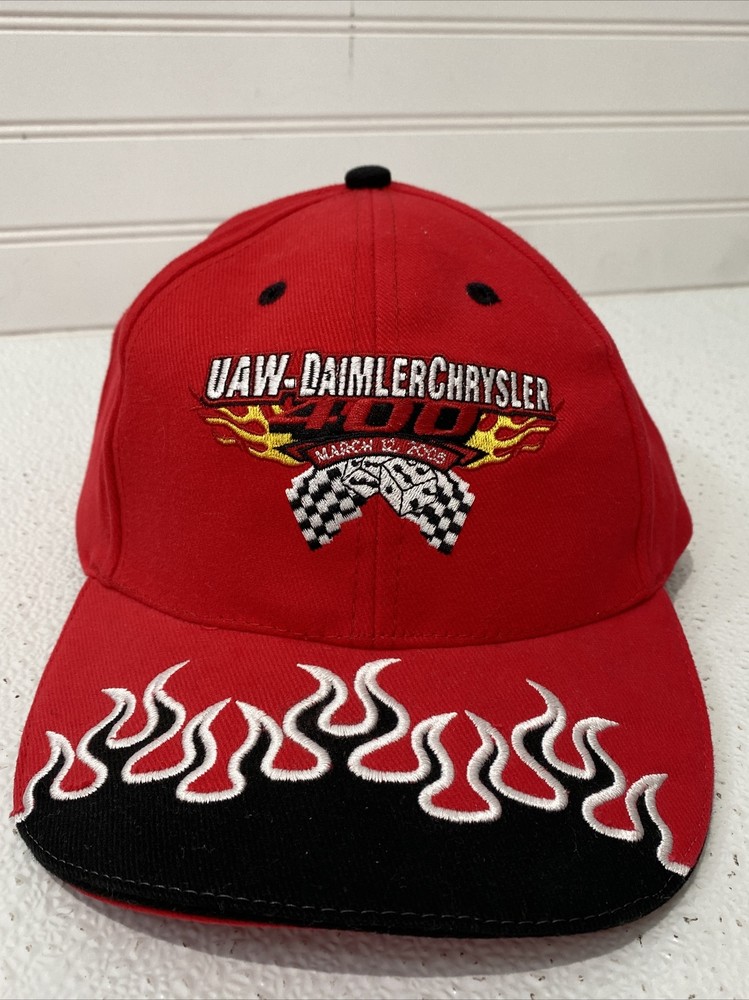2005 NWOT UAW-Daimler Chrysler 400 Champion Las Vegas Speedway Cap Hat USA Made