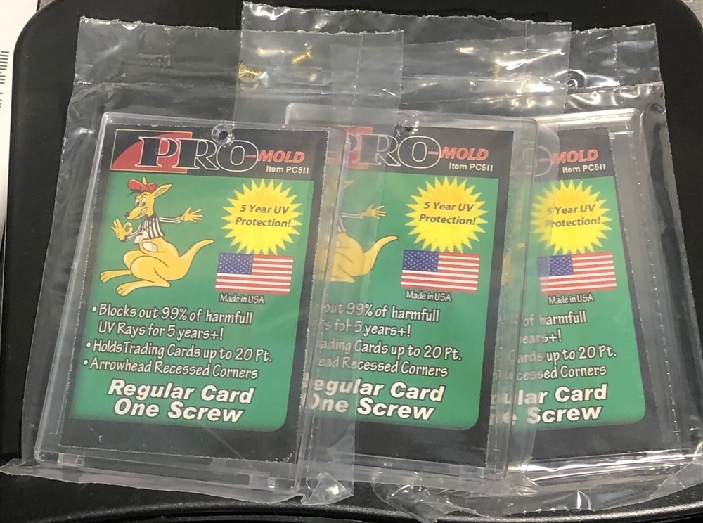 (3-Pack) PRO MOLD REGULAR, 20pt, SCREW-DOWN CARD HOLDER, PC5II, FREE SHIPPING