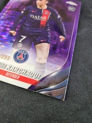 Sakina Karchaoui 2023-24 Topps Chrome Womens CL /299 Purple Pulsar Rookie 35 PSG