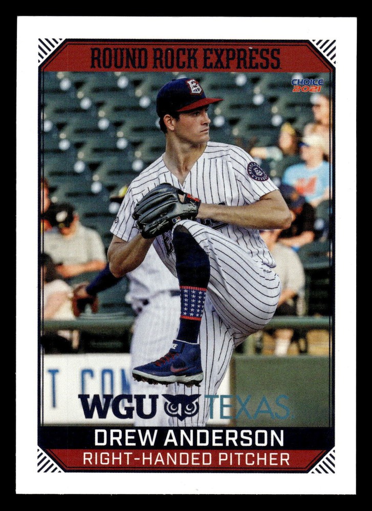 Drew Anderson 2021 Choice Round Rock Express #1 Round Rock Express