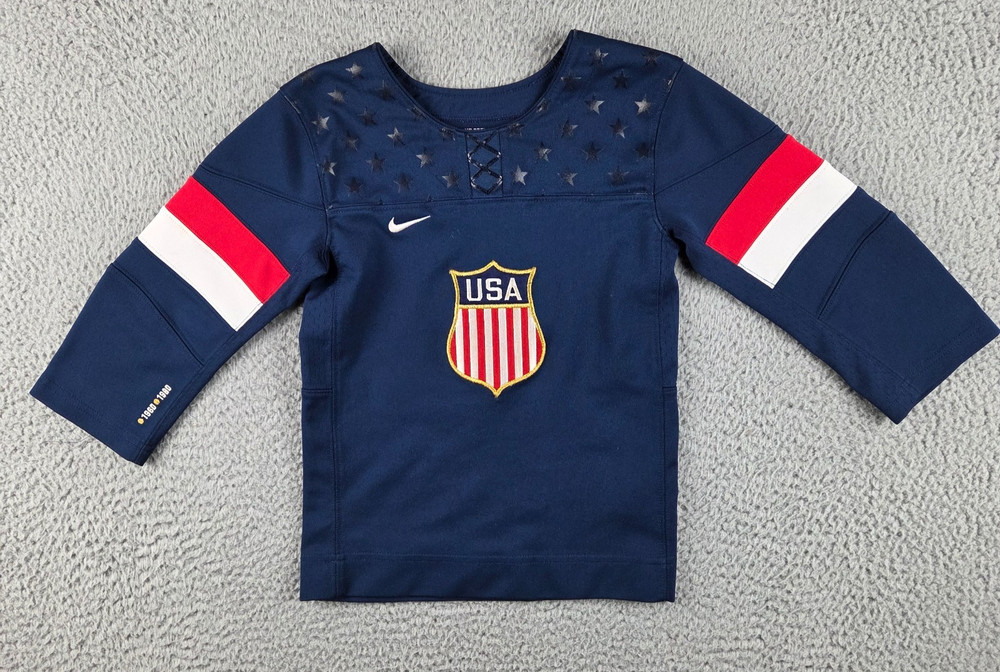 Team USA Nike IIHF Olympic United States Hockey Jersey Kids Toddler Boys Size 3T