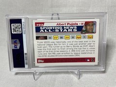 2004 Topps First 1st Edition #723 Albert Pujols PSA 10 Pop 3