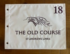 Brand New Embroidered Pin Flag St Andrews Old Course – 2027 British Open 155th