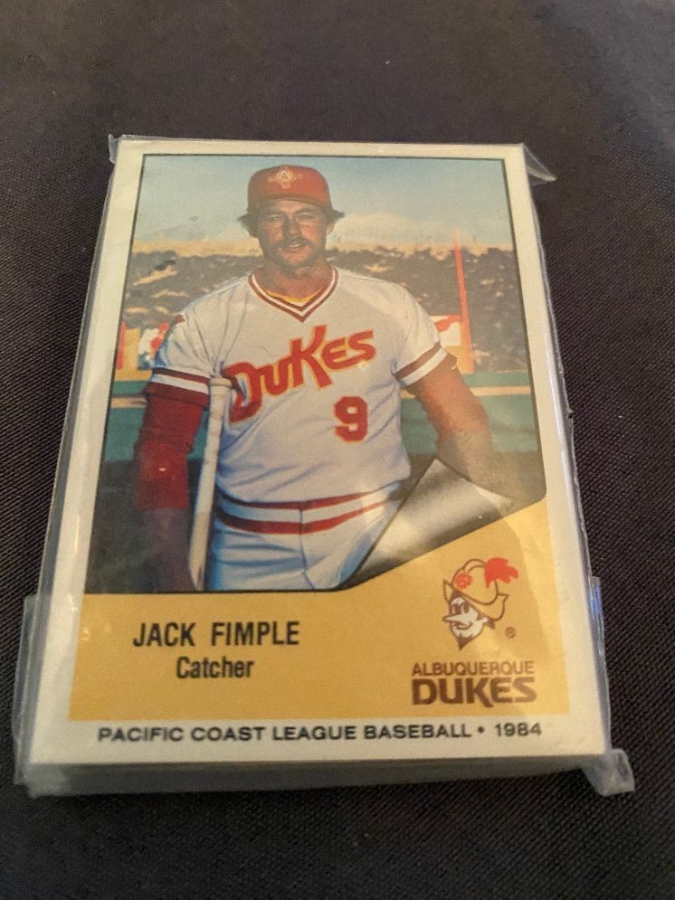 1984 Albuquerque Dukes Cramer Minor League Baseball Set of 26