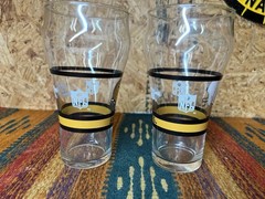 Pair Of 2 Orleans Saints Coca-Cola Soda Glass NFL Football Vintage COKE
