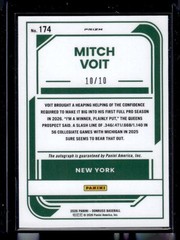 2026 Donruss Optic Rated Prospects Signature Gold Velocity #174 Mitch Voit 10/10
