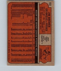 1972 TOPPS BASEBALL #151 JIM BREWER EX SH