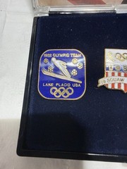 1996 USA Olympic Home Team Centennial 3 Lapel Pin Set Lake Placid Squaw Valley