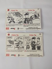 Vtg Set Of 10 Frito Lay Kansas City Chiefs Football Cards Law Enforcement Agency