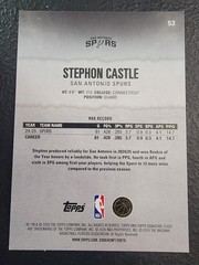 2025-26 Topps Signature Class Stephon Castle #53 Base Card