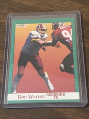 1991 Fleer – Don Warren #395 Washington Redskins