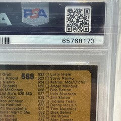 1973 Topps #588 Checklist 529-660 PSA 8 NM-MT High Number Unmarked