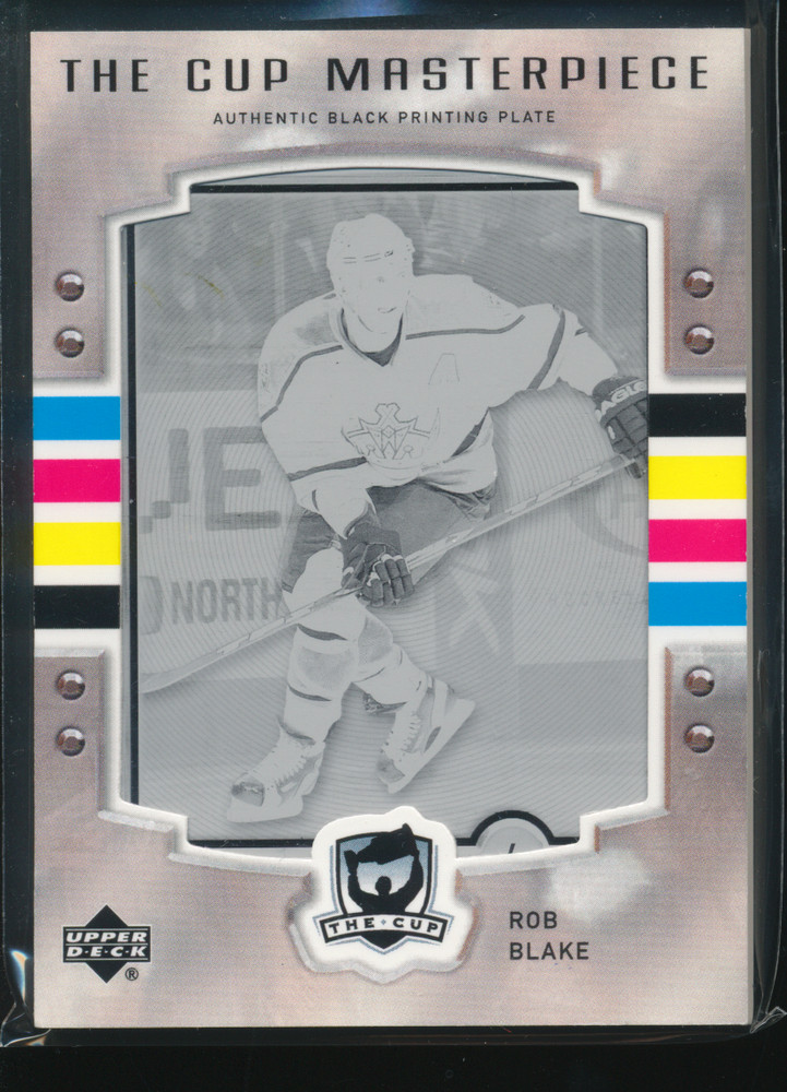 2006-07 The Cup Rob Blake Masterpiece Black Printing Plate 1/1 #B-38 D294