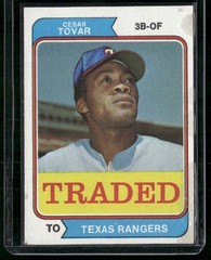 1974 Topps #538T Cesar Tovar Traded