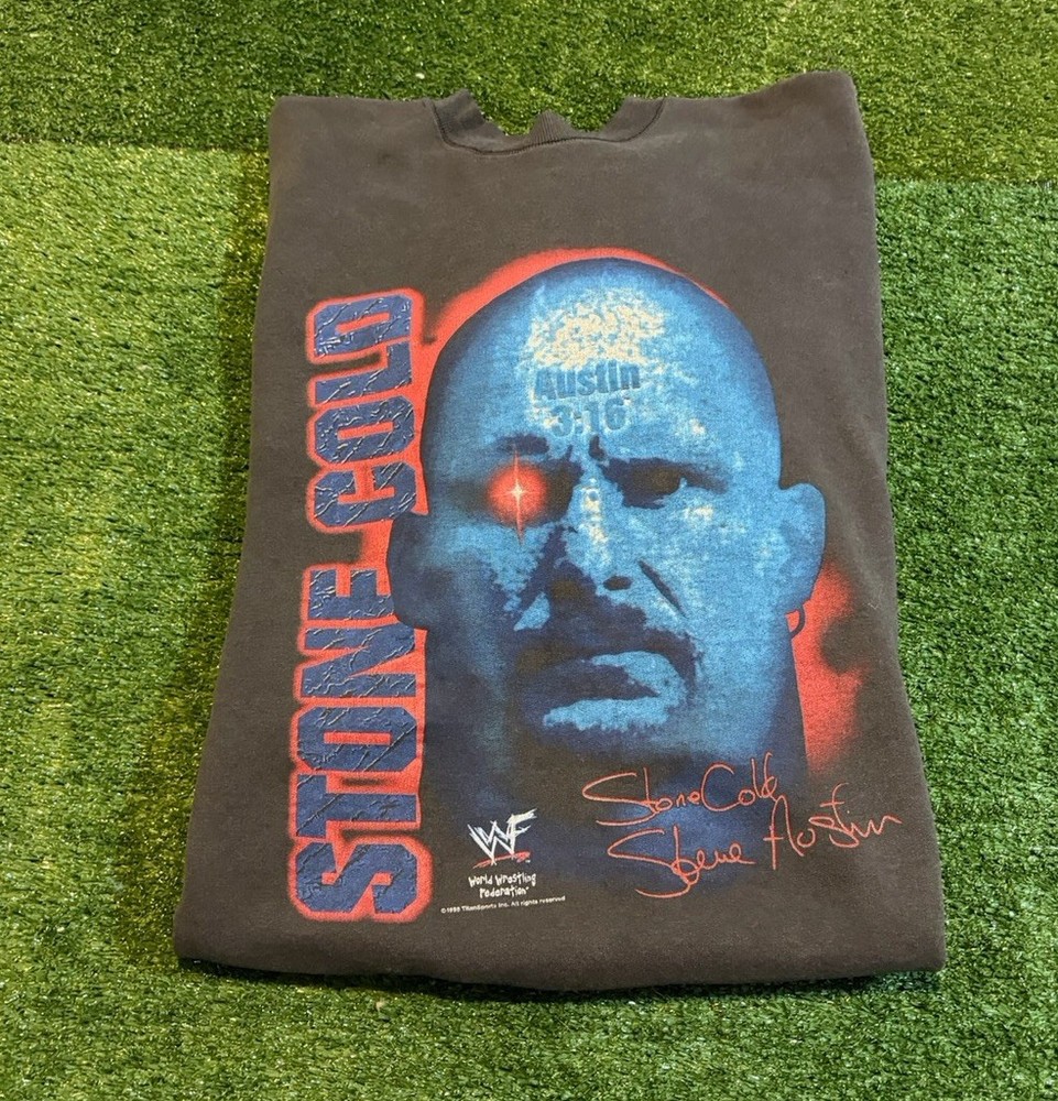 Vintage Stone Cold Steve Austin sweatshirt mens XL black terminator crewneck