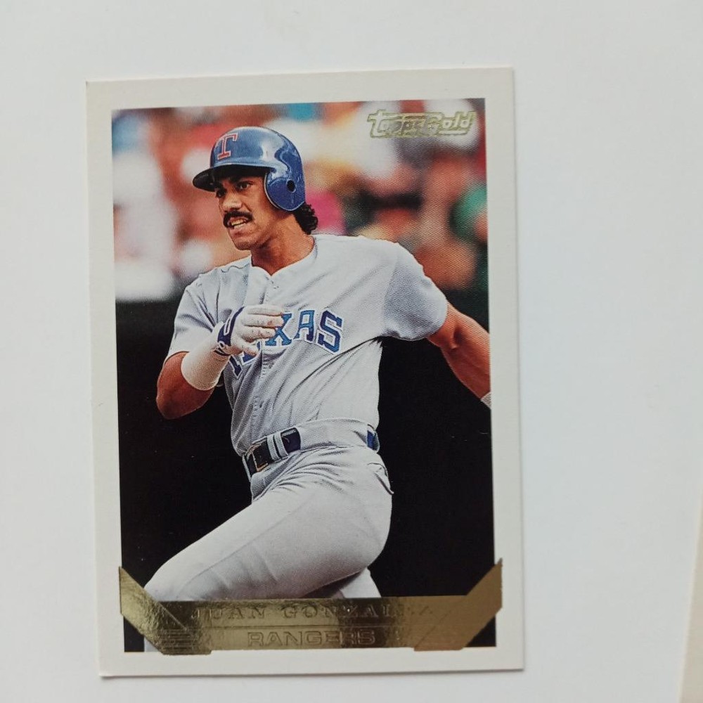 1993 Topps Gold #34 Juan Gonzalez Texas Rangers