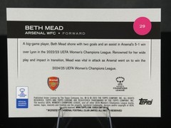 2024-25 Topps Chrome Women&rsquo;s UWCL – Beth Mead /199 [Aqua] [Arsenal]