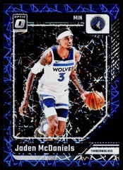 2024-25 Donruss Optic #40 Jaden McDaniels Blue Velocity