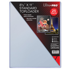 Ultra PRO 25 Ct Standard Toploaders Photos Documents Clear Storage Protector