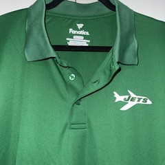 NEW Men&rsquo;s New York Jets Football Fanatics Branded Green Polo NWT Size XL